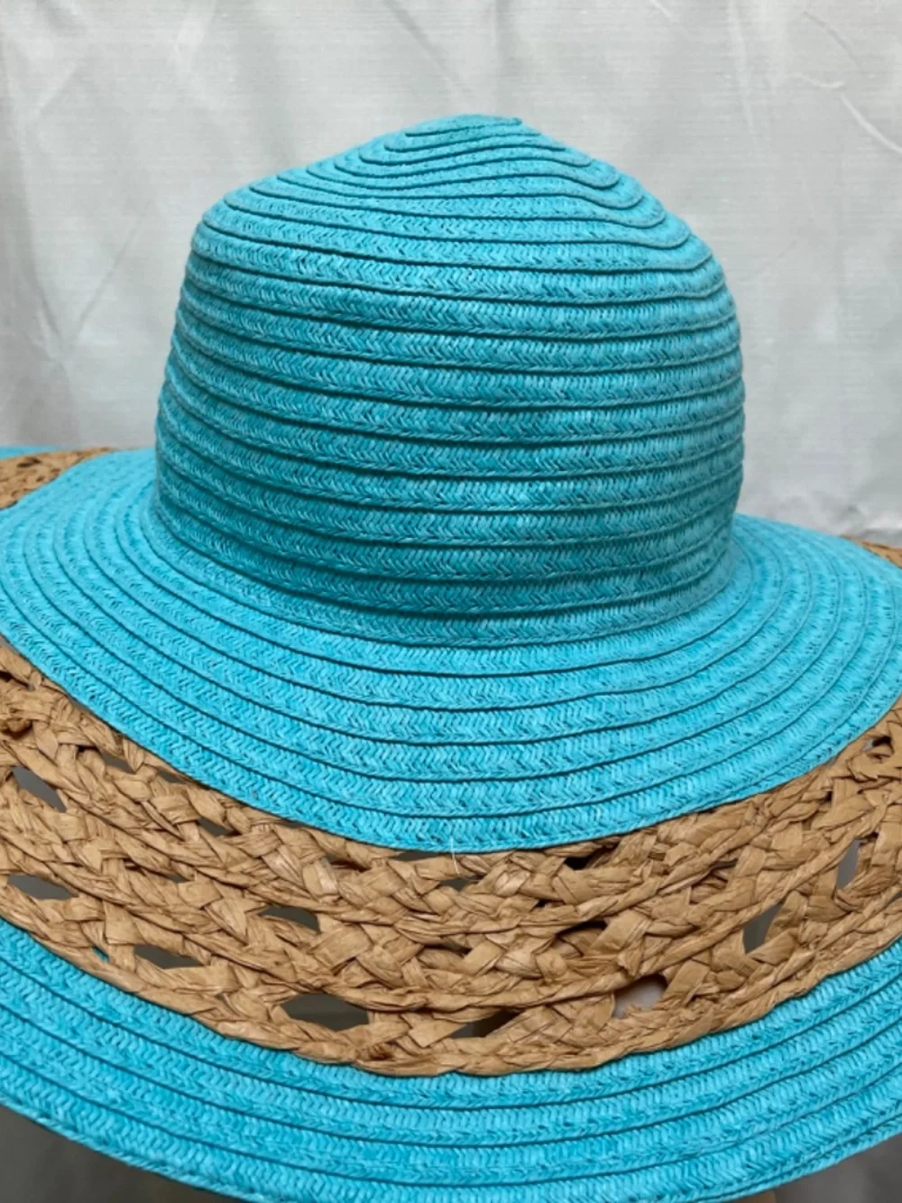 Panama Jack Sun Hat Blue & Straw
